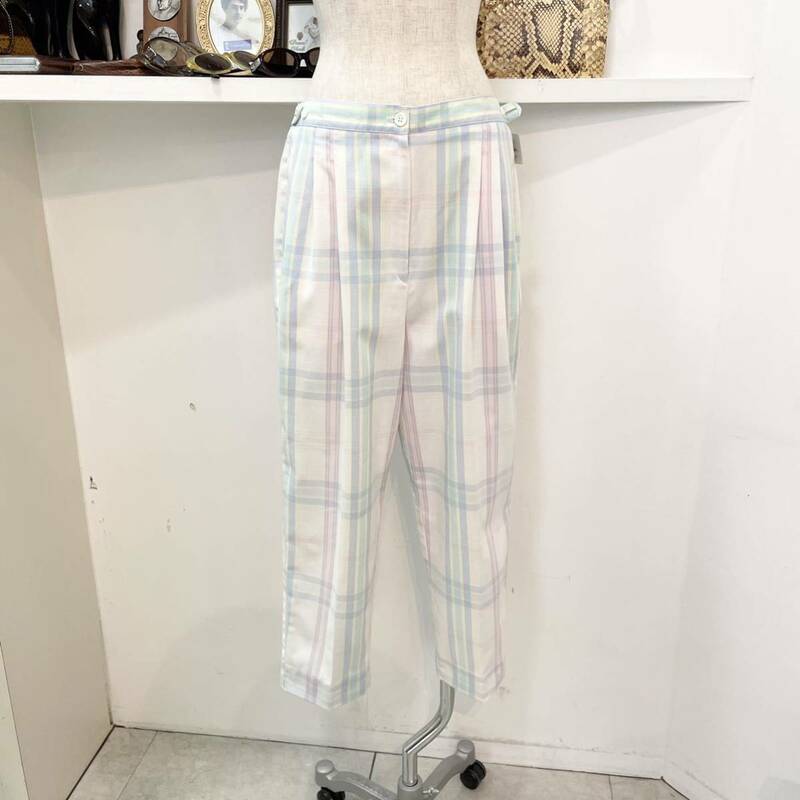 IZOD/pants/check/pastel/colorful/アイゾッド/パンツ/チェック/パステルカラー/ボトムス /レディース