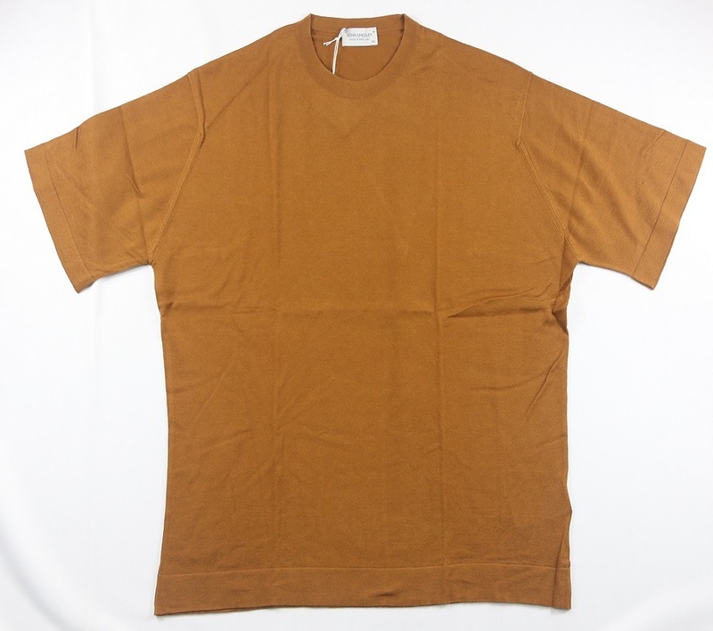 新品 John Smedley　ジョンスメドレー 最高級シーアイランドコットン　Tシャツ XXLサイズ 　GINGER