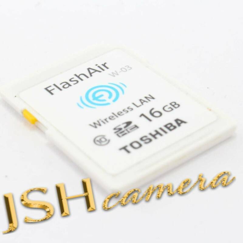 【中古】TOSHIBA 無線LAN搭載 FlashAir SDHCカード 16GB Class10 日本製 (国内正規品) SD-WE016G