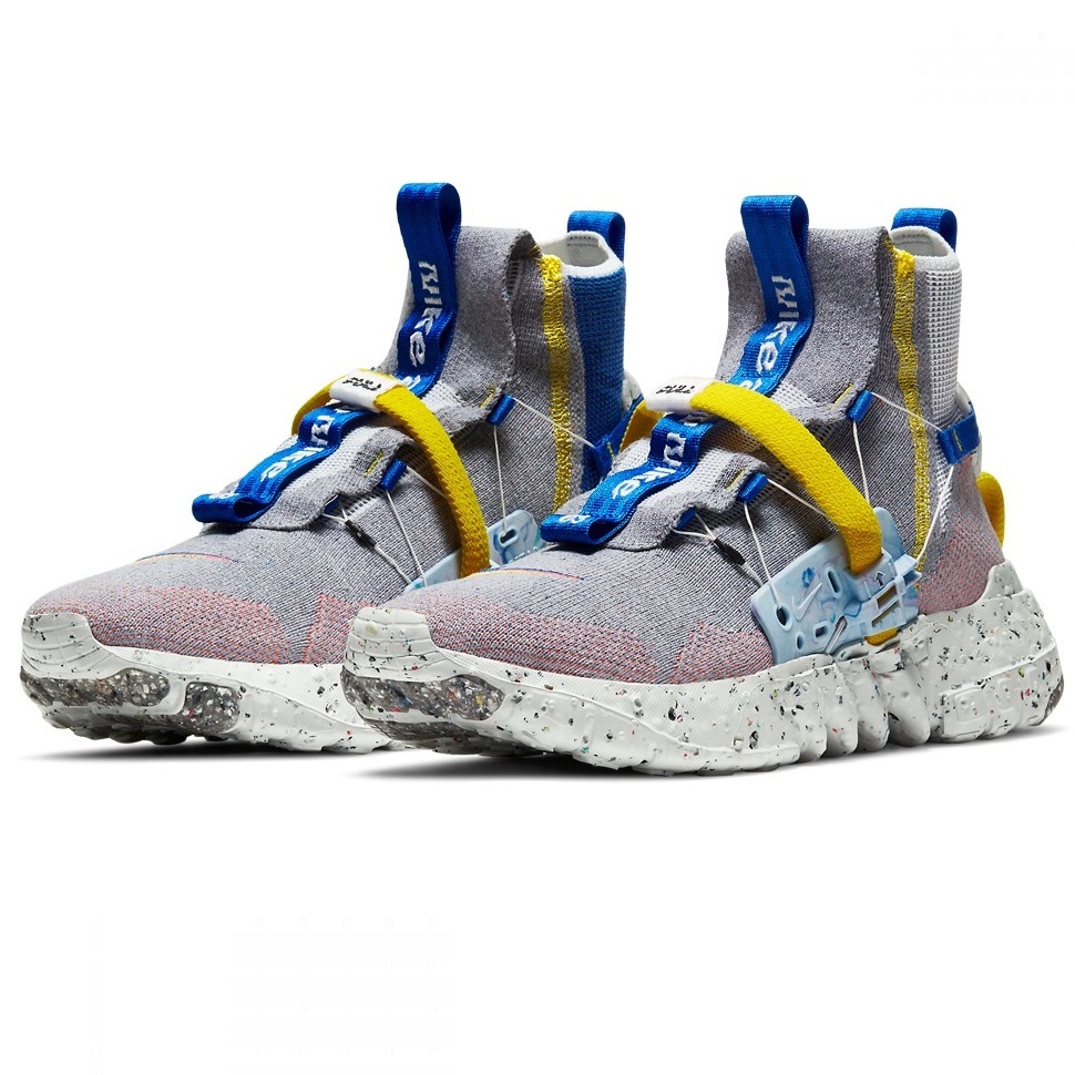 ☆NIKE SPACE HIPPIE 03 sustainable 灰/青/オレンジ/黄 28.5cm ナイキ スペース ヒッピー 03 サステナブル スリッポン CQ3989-003