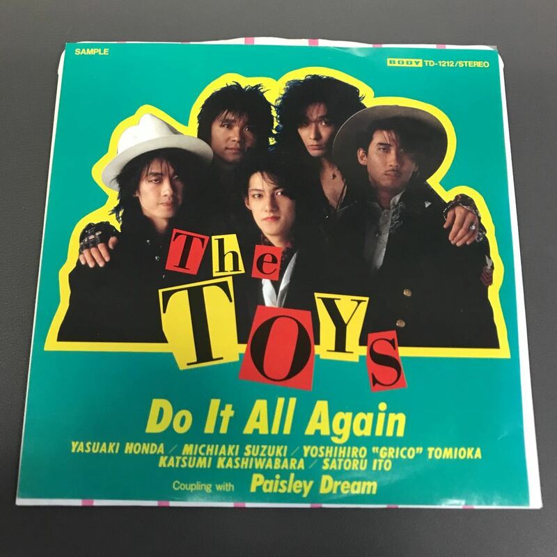 EP-008 THE TOYS DO IT ALL AGAIN PAISLEY DREAM TD-1212 1989年 本田恭章 和モノAtoZ 昭和歌謡 アイドル 1981年