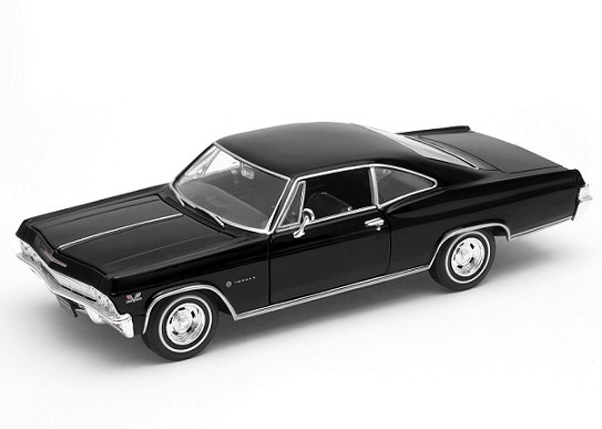 1/24 シボレー シヴォレー インパラ 黒 ブラック Chevrolet Impala SS 396 black 1965 Welly 梱包サイズ60