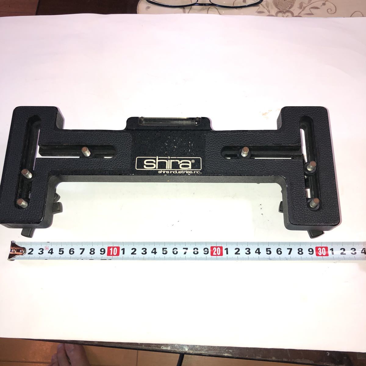 珍品　プレート　三脚用　SHINA 美品　水準器付き　カメラなどを複数付けられます。NR.NCでお願いします。