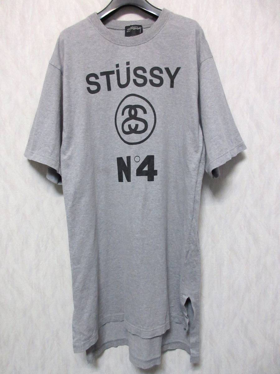 ステューシー STUSSY Tシャツワンピース グレー M 亥2024