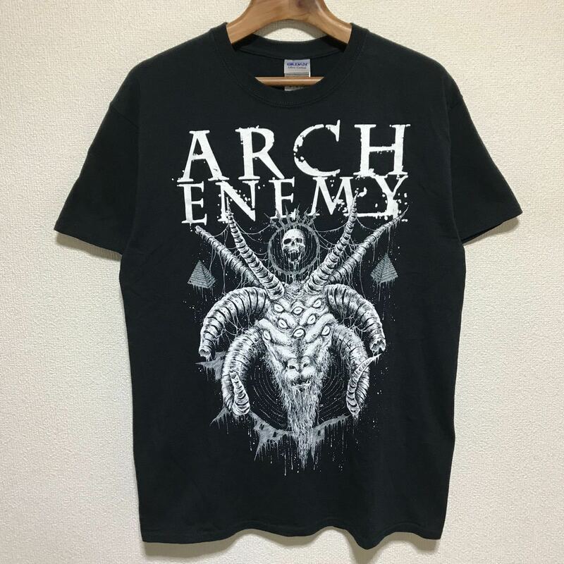 [即決古着]ARCH ENEMY/アーチ・エネミー/10TH OF OCTOBER 2015 LOUDPARK FESTIVAL Tシャツ/バンドT/ブラック/GILDAN製/Mサイズ