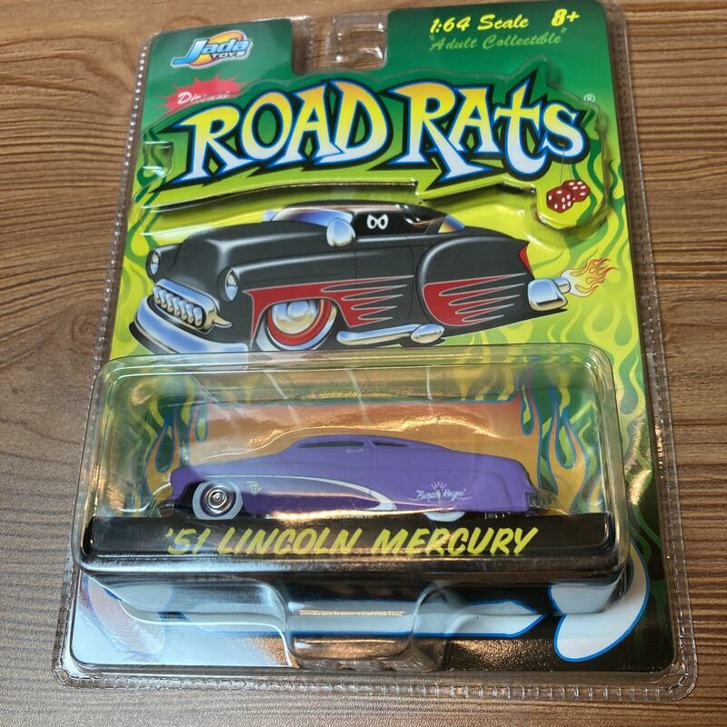 Jada TOYS 1/64 ROAD RATS 51 リンカーン　Mercury マーキュリー　ミニカー　ホットロッド