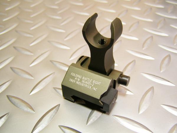 ☆TROY HK Front Folding Battle Sight Replica (DE)☆フロント サイト
