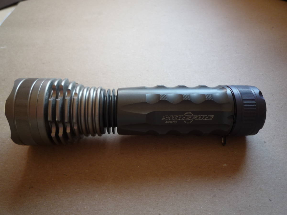 SUREFIRE M6 GUARDIAN 純正ヘッドとLumensFactory製旧LEDカスタムヘッド付全国送料600円