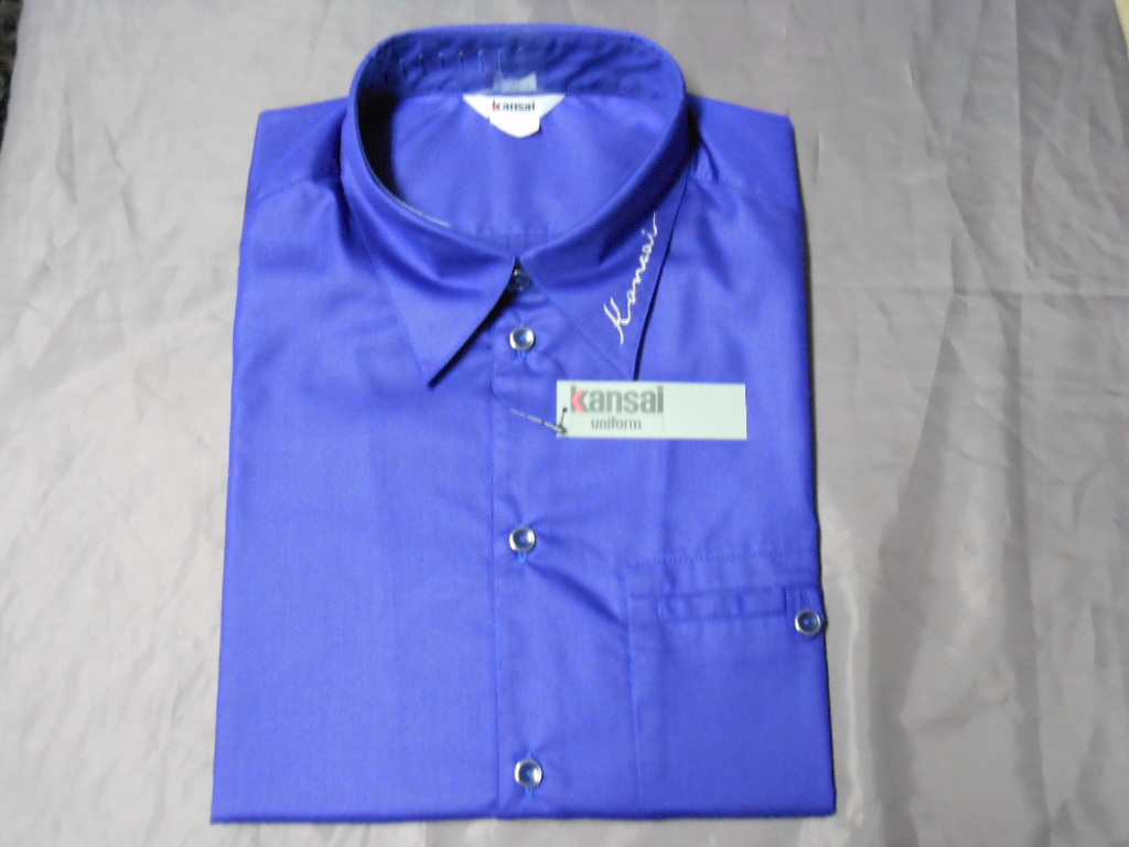 ☆新品☆カンサイ　Kansai　 ブルー系半袖シャツ 　３L 　クールビズ　即日発送
