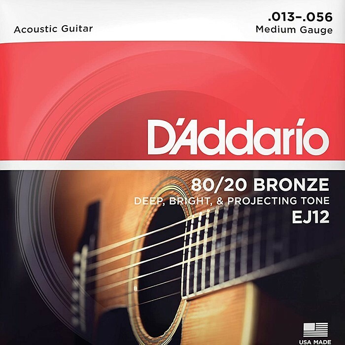 D'Addario EJ12 Medium 013-056 80/20 Bronze ダダリオ アコギ弦