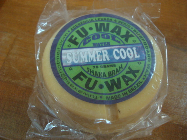 新品サーフワックス FU WAX(フーワックス) SUMMER COOL WATER(サマークールウォーター)夏 (水温 17～21℃)・・ワックス変色有