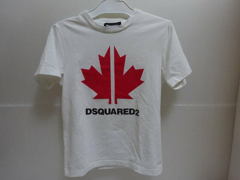 展示品未使用 DSQUARED2 ディースクエアード キッズTシャツ ホワイト 6Y KAWA