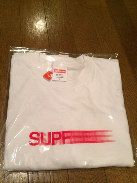 新品 16SS supreme motion logo tee 白 L tシャツ シュプリーム モーション ロゴ 激レア 絶対本物