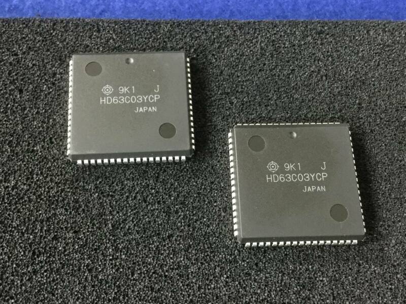 HD63C03YCPJ 【即決即送】 日立 RAM入り8-B マイコン = HD63B03YCPJ [381TgK/207492M] HITACHI IC RAM built-in 8-bit CMOS MPU ２個セット