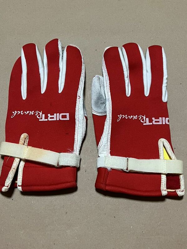 DART RESEARCH OFF ROAD GLOVES (red)(L)(original)(end of production) 1995 vintage rare
