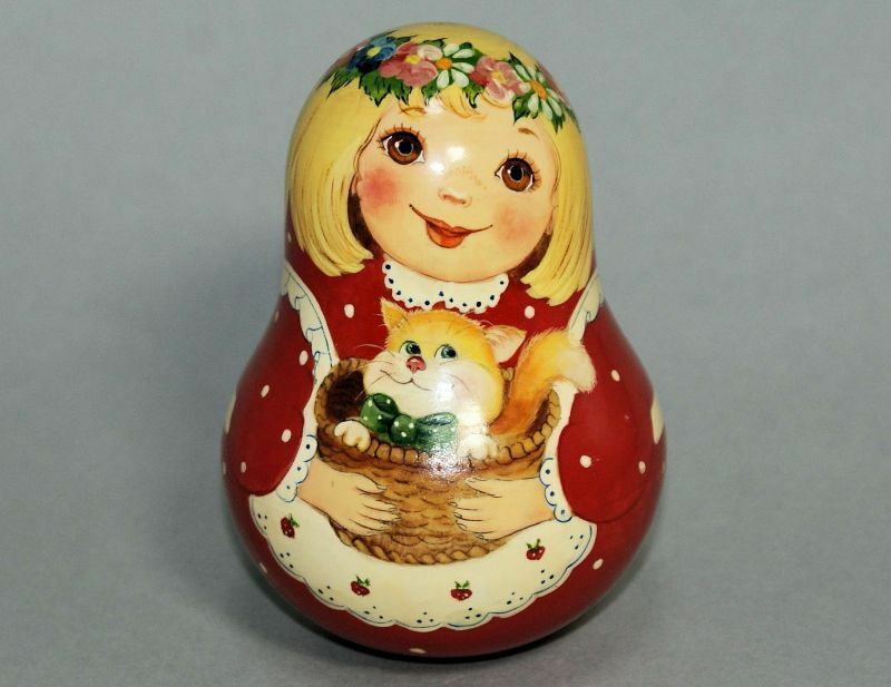 ロシア マトリョーシカ人形 起き上がりこぼし 子猫とロリーポリガール#2