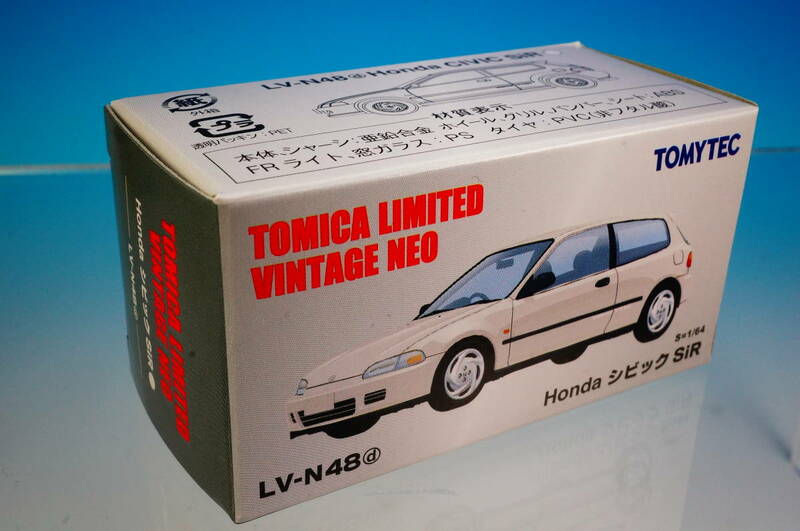 TOMYTEC TOMICA LIMITED VINTAGE NEO LV-N48d Honda CIVIC SiR S=1/64