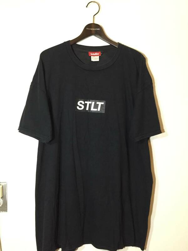 00's satellite サテライト STLT プリント Tシャツ F 黒 ブラック Black オーバーサイズ フリーサイズ ビッグサイズ スケート スケーター