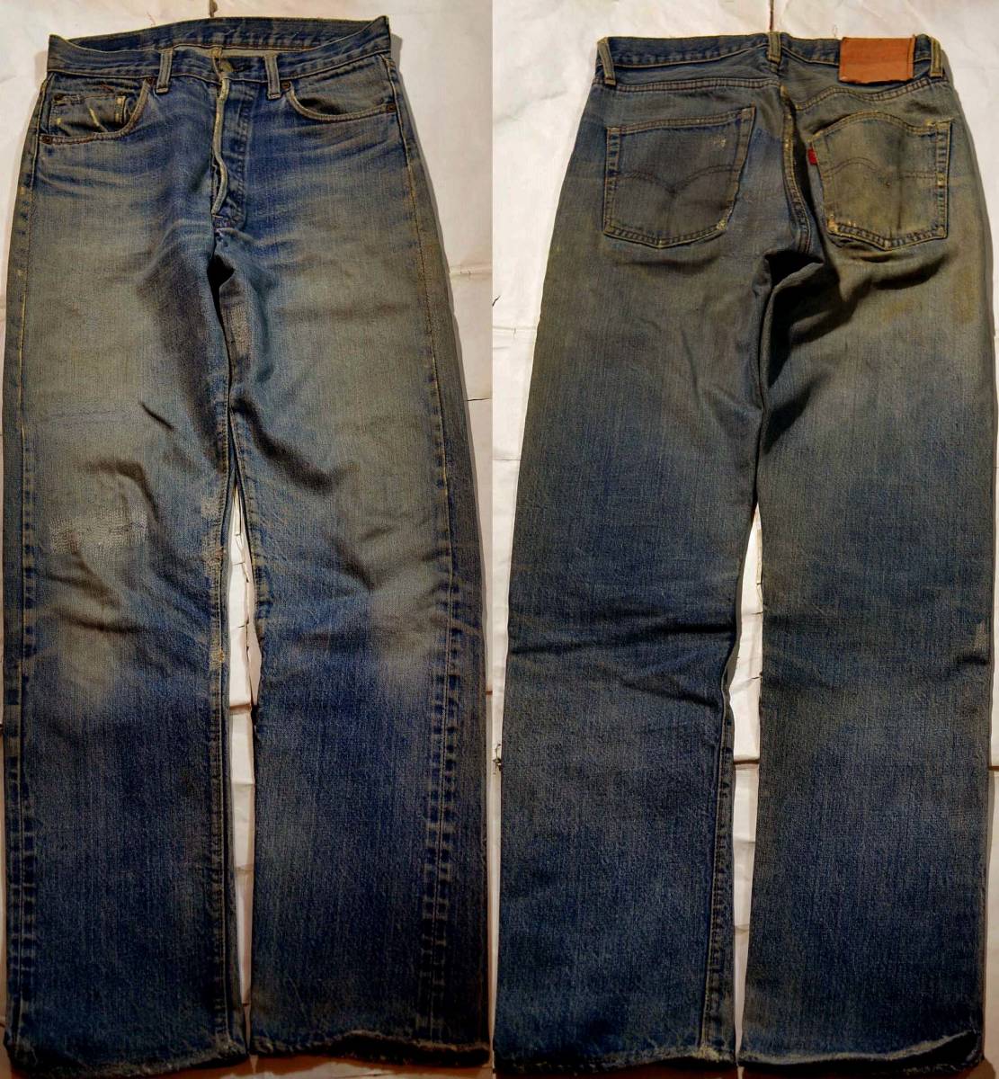 v122/LEVIS501 66前期 シングル ヴィンテージ ゴールデンサイズ イエローステッチ！