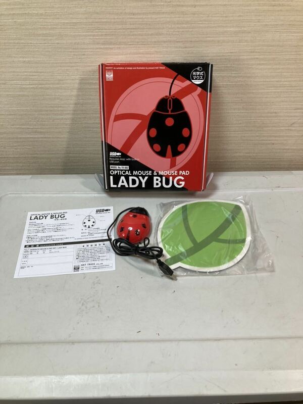 ●未使用品 てんとう虫 マウス LADY BUGパソコンん