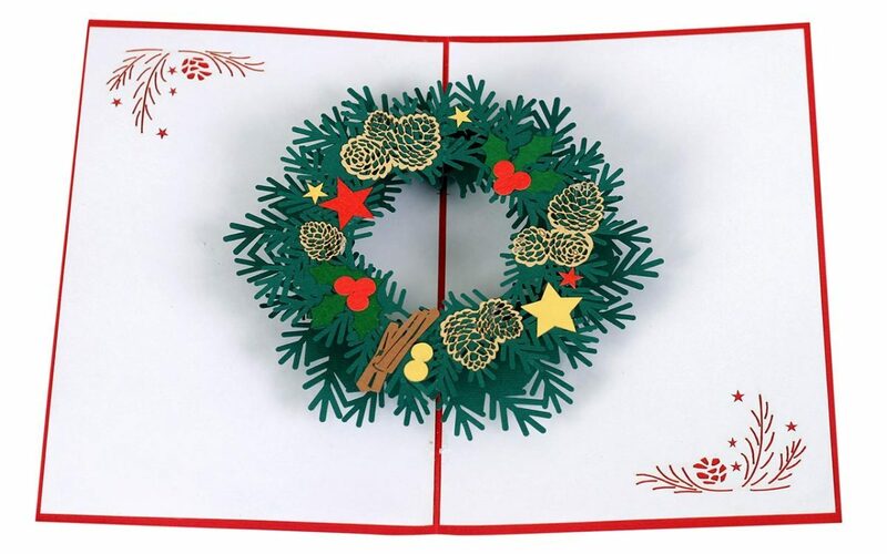 Diese Klappkarten メッセージカード グリーティングカード ディーゼ クラップカルテン 3D クリスマス アドベントクランツ W32 3710051