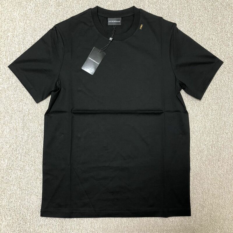 【新品】 EMPORIO ARMANI エンポリオ アルマーニ Tシャツ 黒 S《送料無料》》