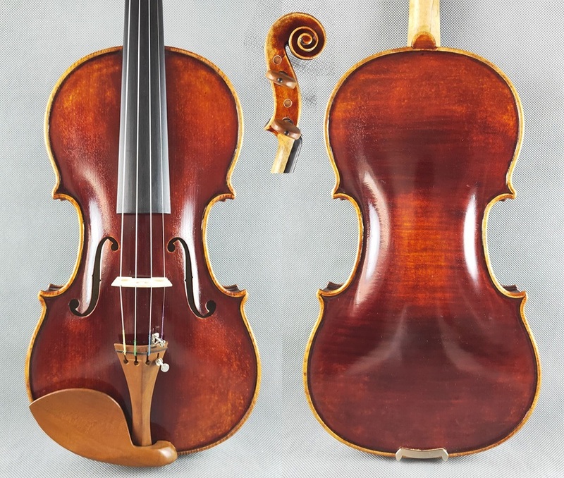 アマティ モデル　古材で作ったバイオリン　レッド　ワンピースバック