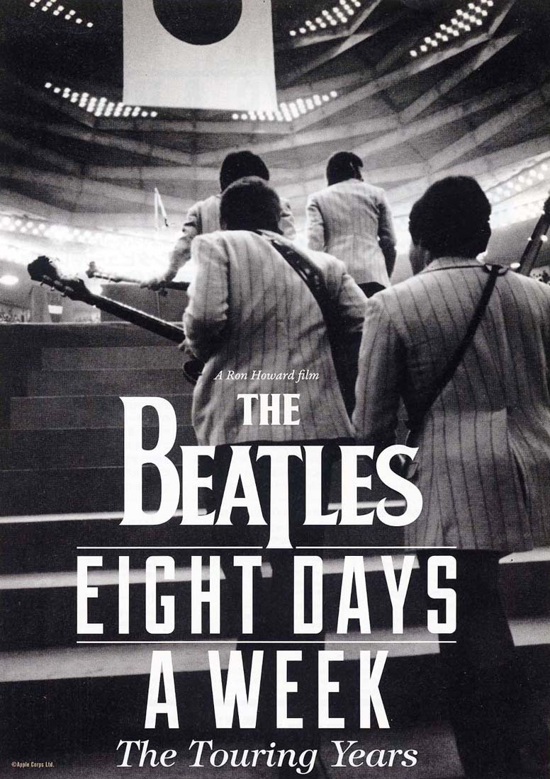 送料無料！ビートルズ／THE BEATLES「EIGHT DAYS A WEEK／The Touring Years」映画チラシ