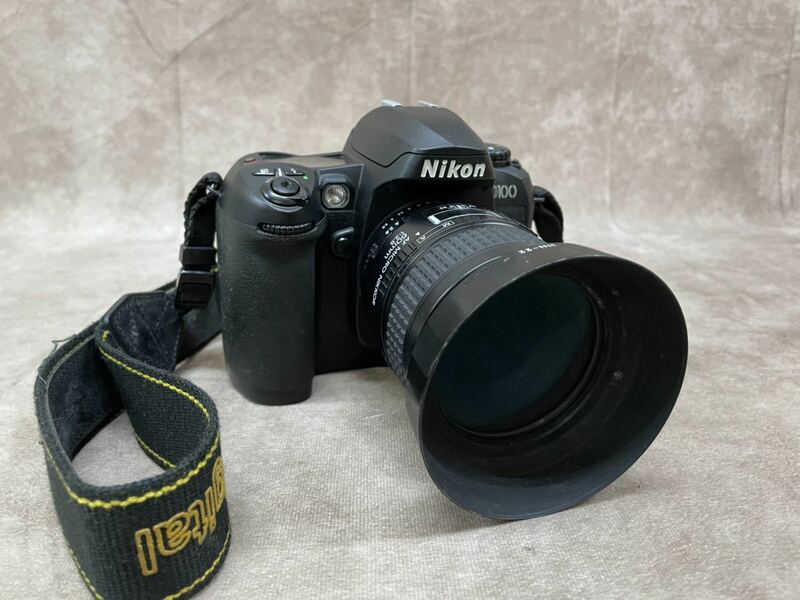 Nikon D100 AF MICRO NIKKOR 60mm F2.8 デジタル一眼レフ メモリーカード無し 通電確認済み レンズフード オートフォーカス