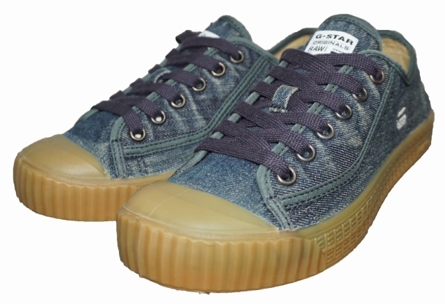 ジースターロウ G-STAR RAW スニーカー デニム地 ROVULC D09951 メンズ シューズ 靴 ジースターロゥ ローカット US 8