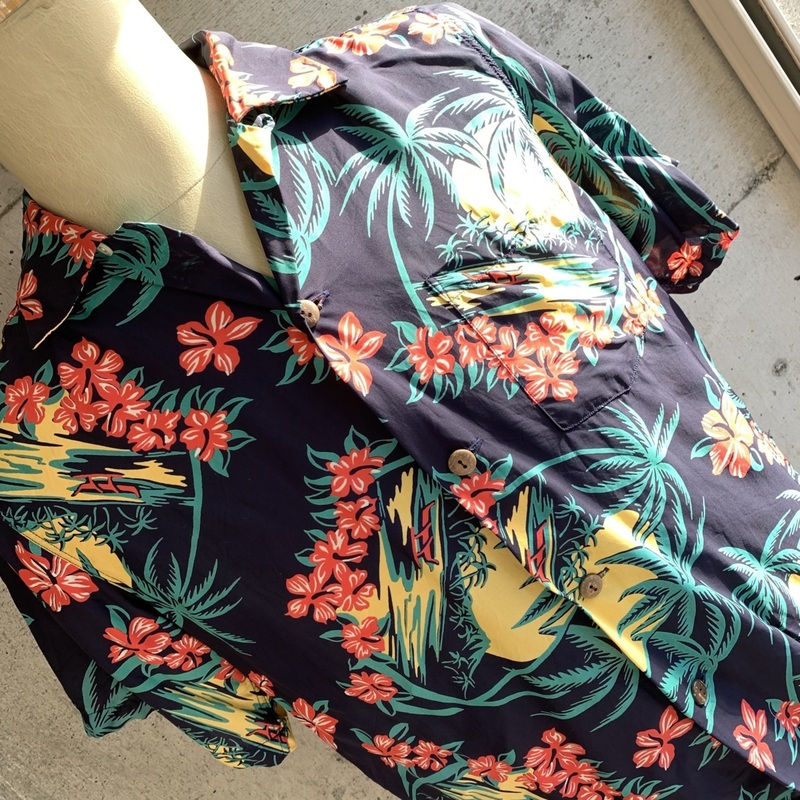 Used Clothing Aloha Shirt Sun Surf Toyo Enterprise 古着 ビンテージ アロハシャツ サンサーフ 東洋エンタープライズ S size ココナッツ