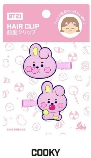 BT21 公式　COOKY 前髪クリップ　韓国　K-POP☆BTS 防弾少年団　ジョングク　ヘアピン　ヘアアクセサリー JELLY ver.3