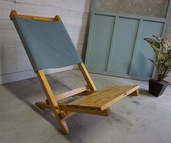 古いパイン材 ヴィンテージ フォールディングチェア 折り畳み 椅子 ブロカント ディスプレイ パリのアパルトマンStyle 英国 カントリー