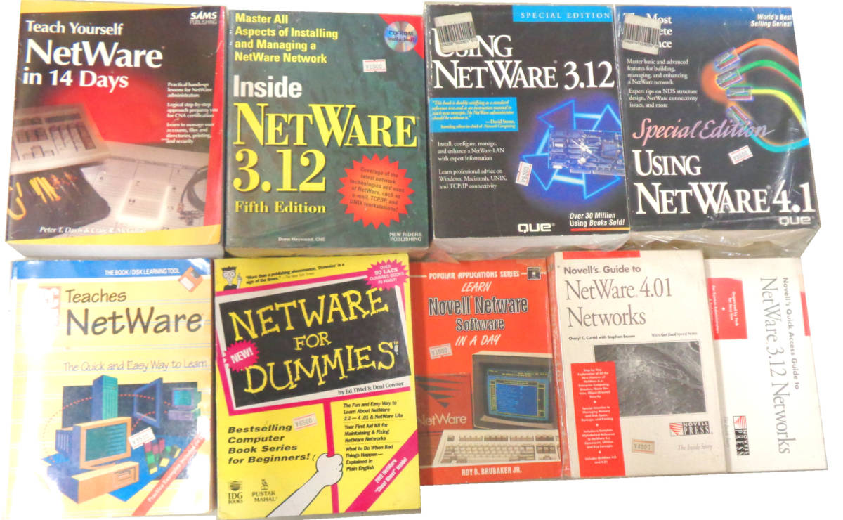新古品 英文 Netware, Local Area Networks, NDS, Networking English PC Tutorial Books　いずれか