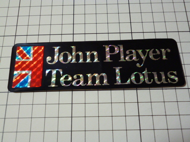 JPS John Player Team Lotus ステッカー (プリズム/138×42mm) ジョンプレイヤー チーム ロータス