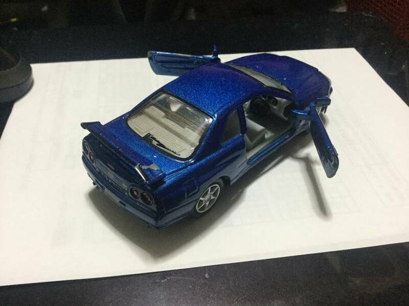 KiNSMART 1/36 日産 スカイライン GT-R R34 ブルー