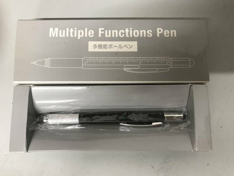 Multiple Functione pen 多機能ボールペン（ブラック）　便利な5つの機能