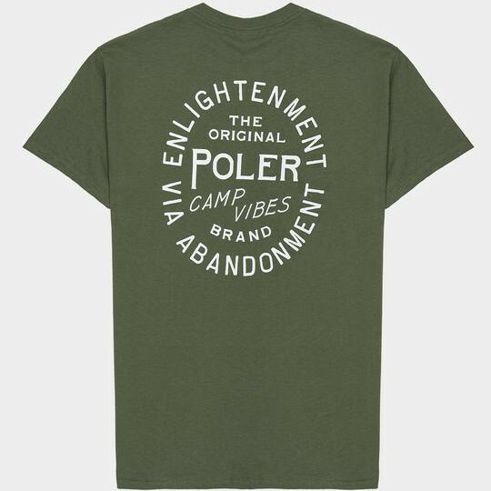 POLeR ポーラー 半袖Tシャツ カットソー OG ENLIGHTENMENT TEE ミリタリーグリーン Sサイズ(USサイズ) キャンプ アウトドア 新品