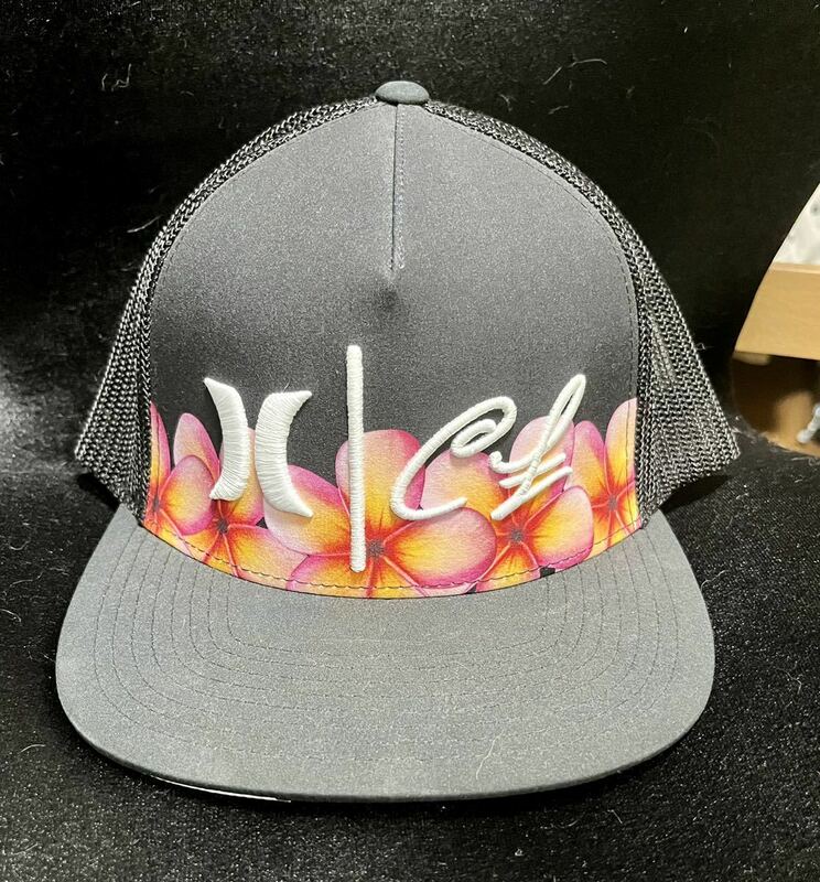 【美品】Hurley メッシュキャップ レア品 Aloha ブラック 黒