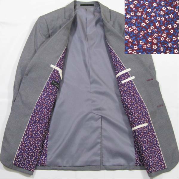 再値下げ　新品 総裏 ポール・スミス スーツ/灰色 サイズ52LL