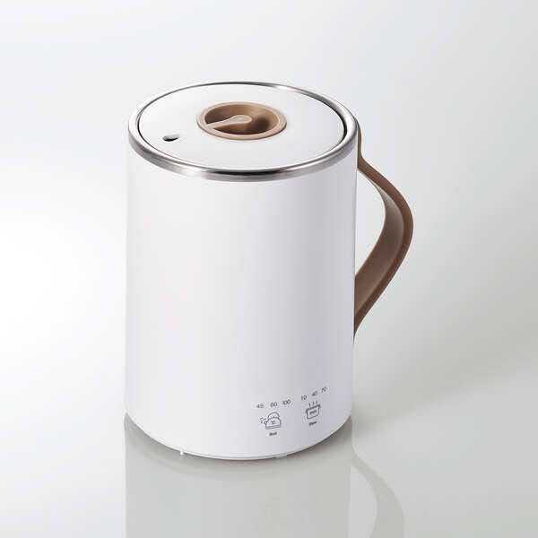 【新品】エレコム HAC-EP01WH ホワイト 保温 カップ型電気なべ 