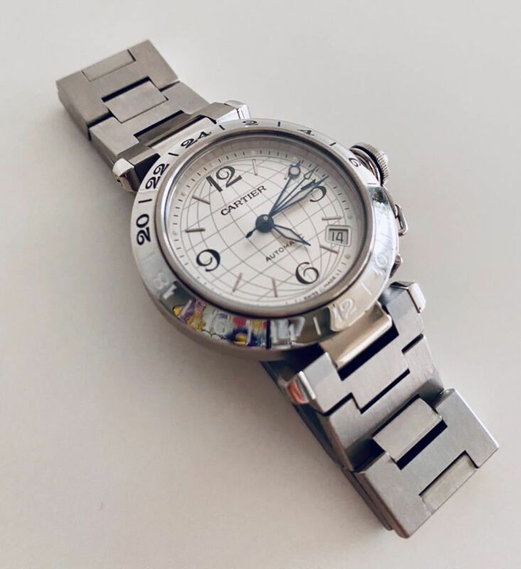 美品　送料無料　Cartier カルティエ　パシャ　ウォッチ　腕時計　メンズ　カルティエ腕時計 時計ケース