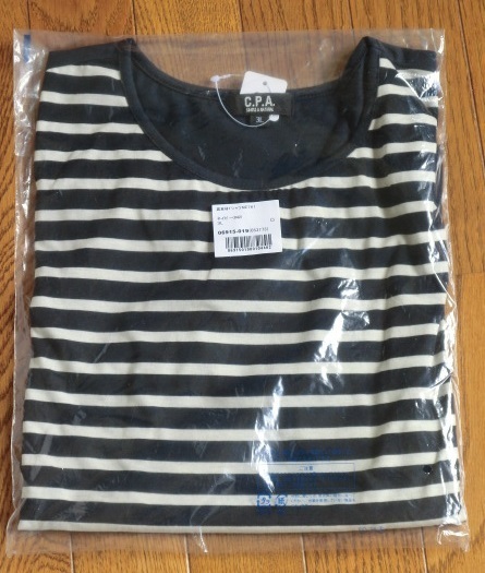 【未開封品】異素材Tシャツ　サイズ：３L　カラー：ネイビー系