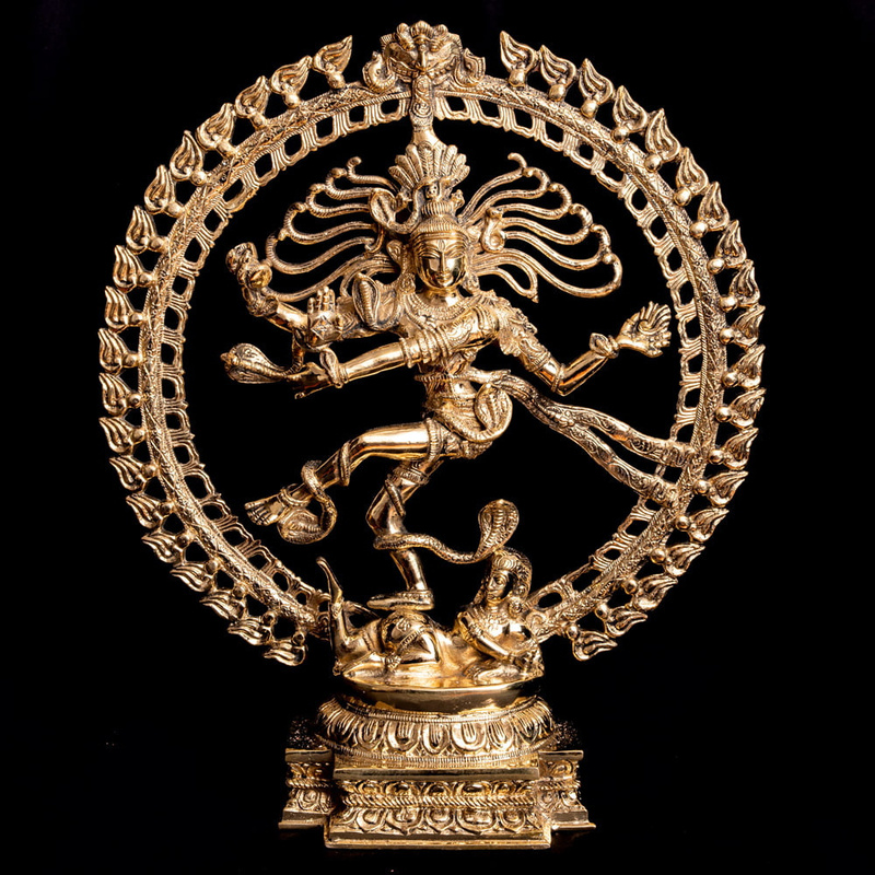 送料無料 シヴァ シヴァ像 神様像 ナタラジ ブラス製 ダンシング・シヴァ 約52cm ヒンドゥー教 ナタラージャ