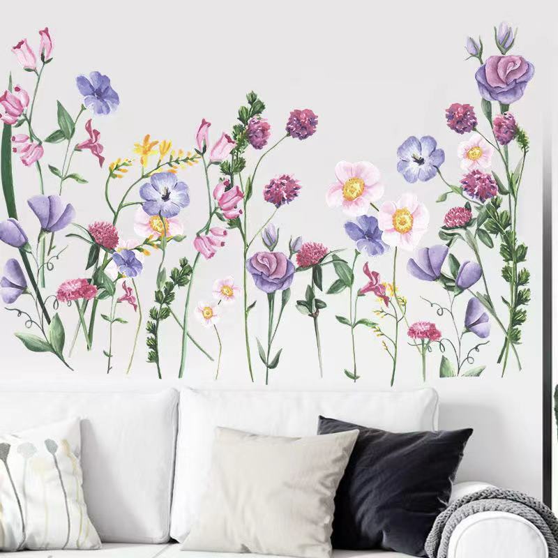 (NO.171）DIY剥がせる壁飾りウォールステッカー綺麗な仕上がり　花弁の群れ
