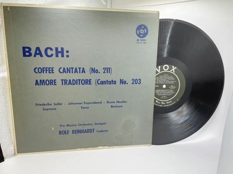 [X-899] US盤【VOX:PL8980】BACH:COFFEE CANTATA No.211/AMORE TRADITORE(CANTATA No.203) クラシック LP