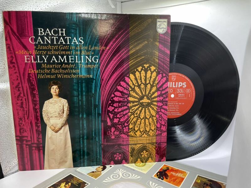 [X-901] 蘭【PHILIPS:6500 014】Bach Cantatas, Elly Ameling/クラシック　LP
