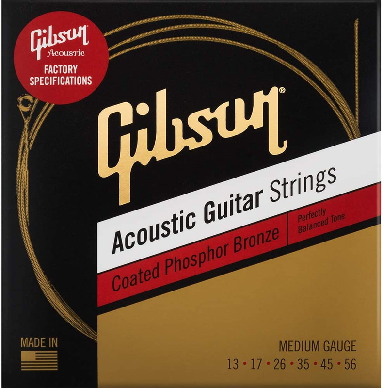Gibson SAG-CPB13 Coated Phosphor Bronze アコースティックギター弦 Medium 013-056 ギブソン