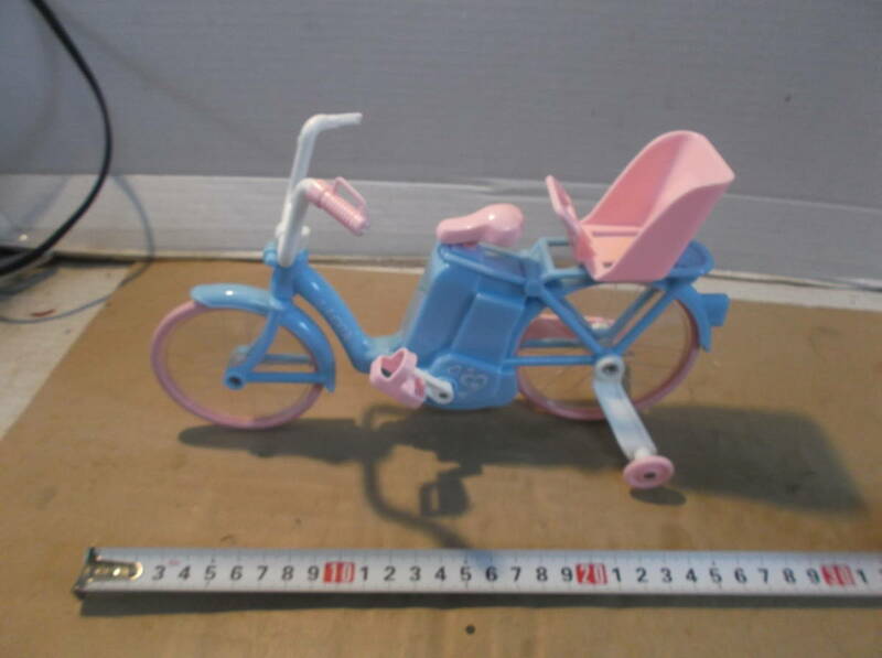 リカちゃん　人形用　自転車　ハンドルグリップ欠　電動　着せ替え人形　子供乗り　小物　乗り物　フィギュア　ドール　遊び　送料着払い