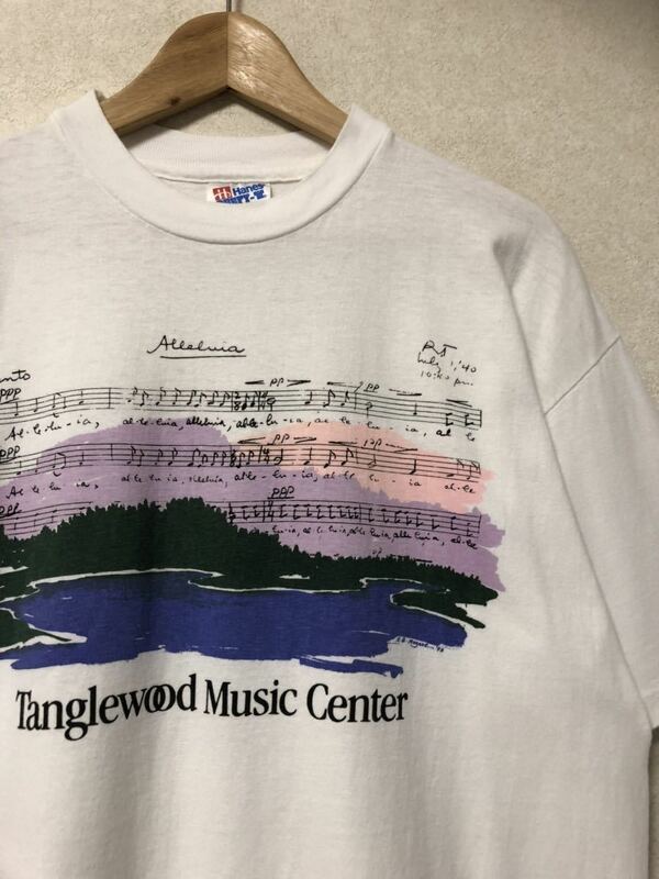 90s USA製 Tanglewood music center タングルウッド音楽祭 Tシャツ L 小澤征爾 ビンテージ tシャツ 音楽 ボストン交響楽団 90's 90年代